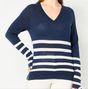 Lacoste Women's Wool Sweater Size 44 L/XL